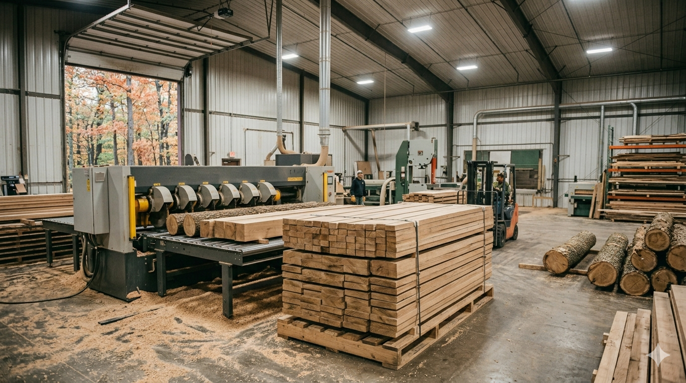Raw solid wood material selection and preparation for textured panel production